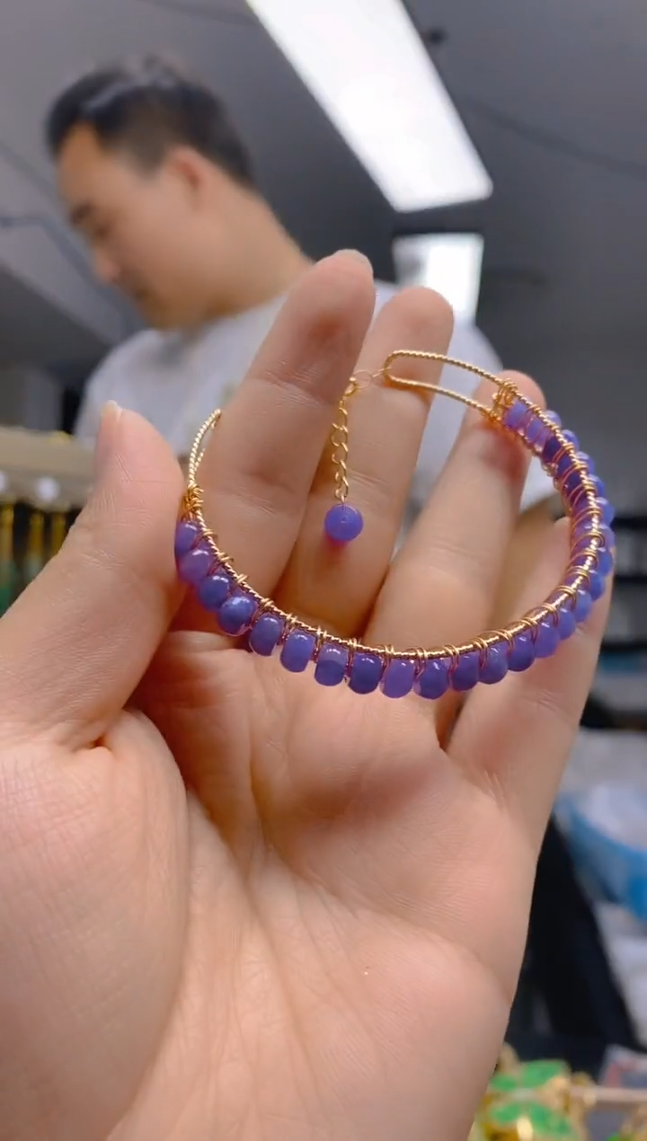 【闪购商品】翡翠耳饰合金0357翡翠手镯