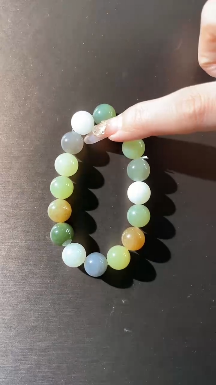 【闪购商品】和田玉手串未镶嵌新疆和田玉  多宝手串