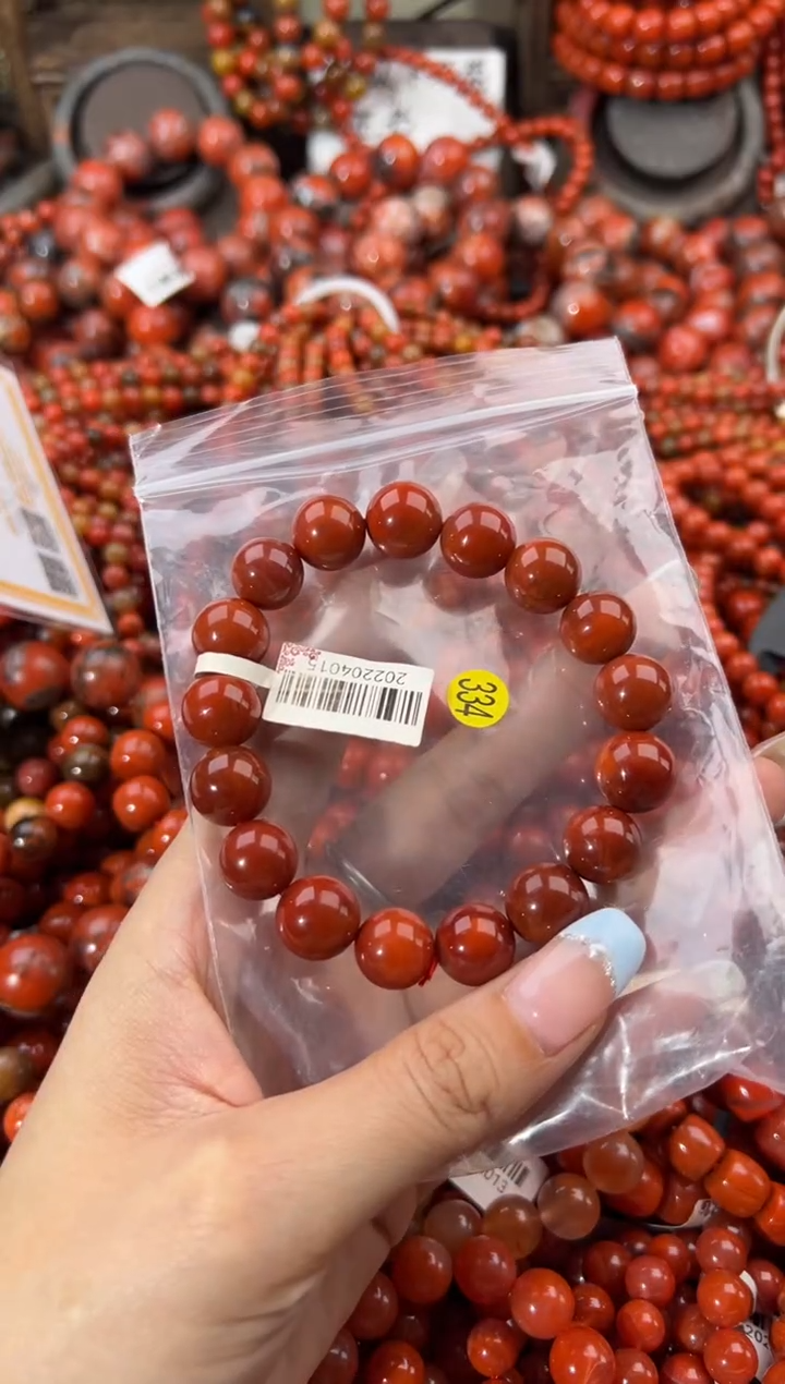 未镶嵌手串南红玛瑙项*12+