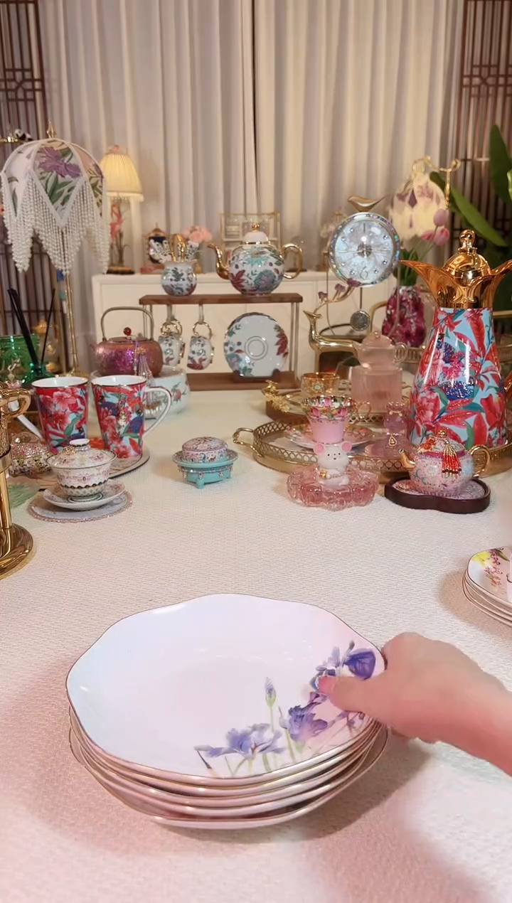 【闪购商品】瓷安娜 8寸 餐盘 5只