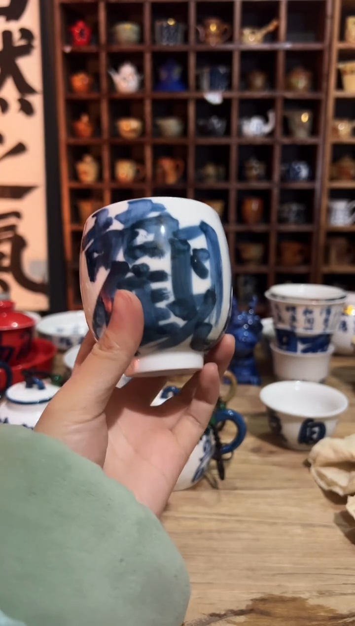 【闪购商品】观云听雨原创手绘茶具