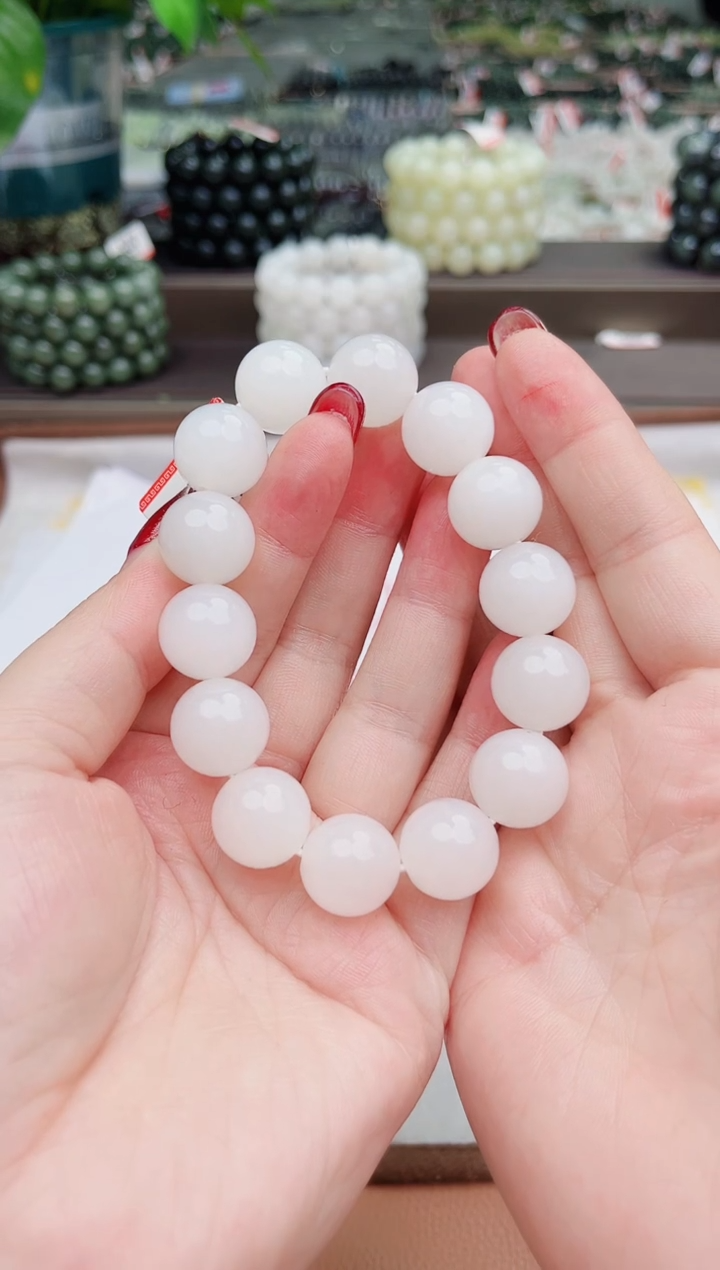 【闪购商品】和田玉手串未镶嵌纯天然和田玉新疆05于阗16