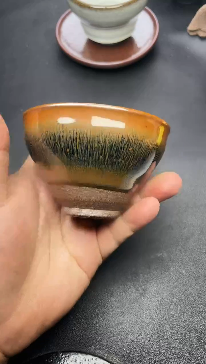 【闪购商品】茶盏381叶紫建盏叶紫建盏