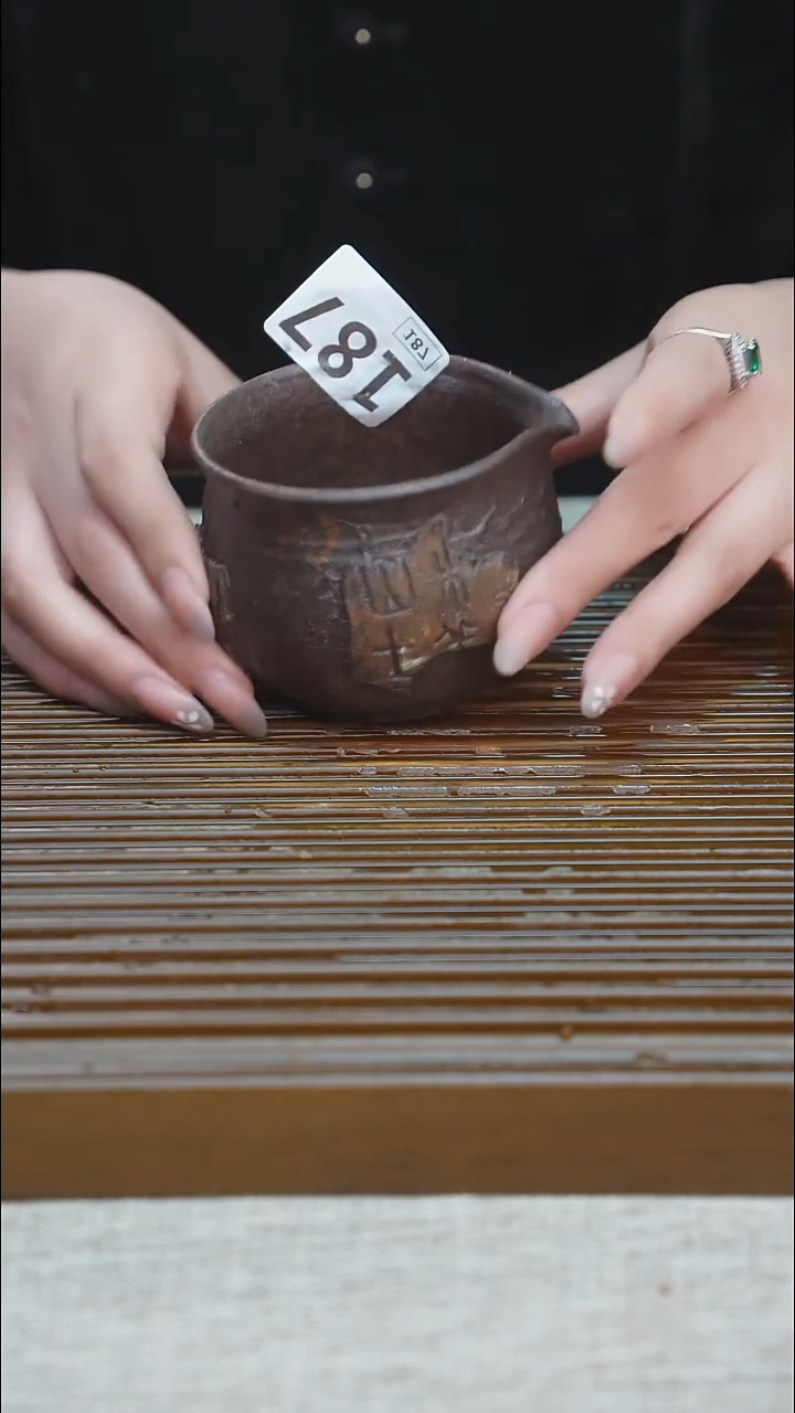 纯手工粗陶茶具每一只不一样