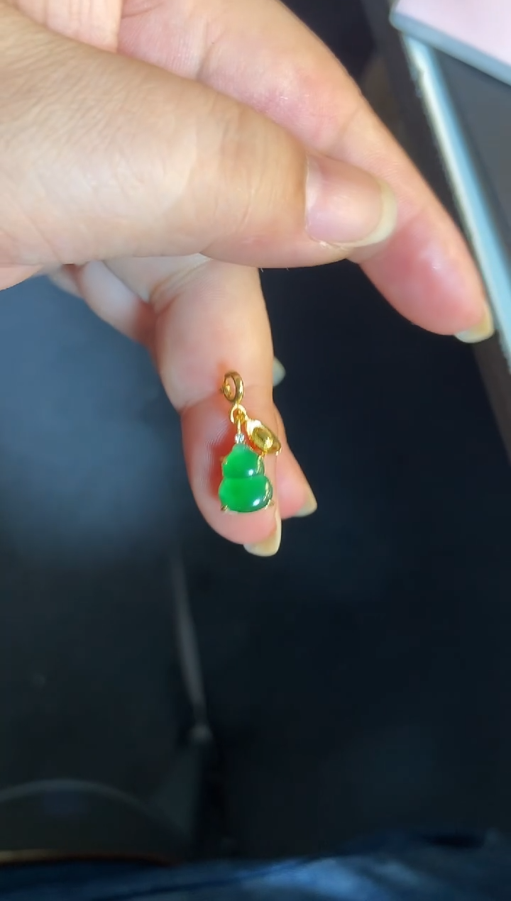 吊坠(不含链)银S925镶嵌翡翠1