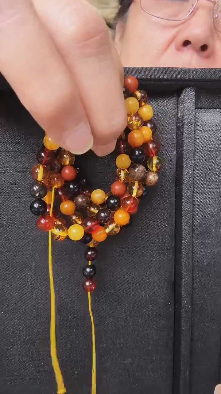 琥珀项链未镶嵌1