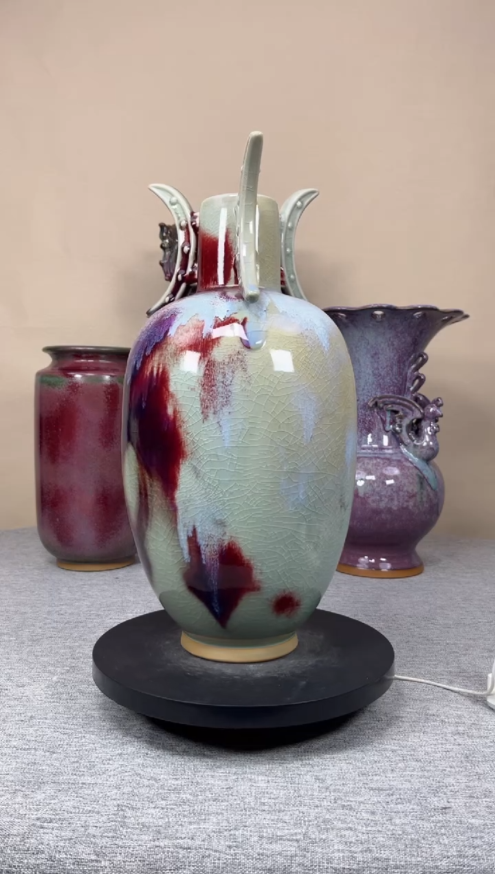 摆件陶神垕钧瓷收藏工艺品