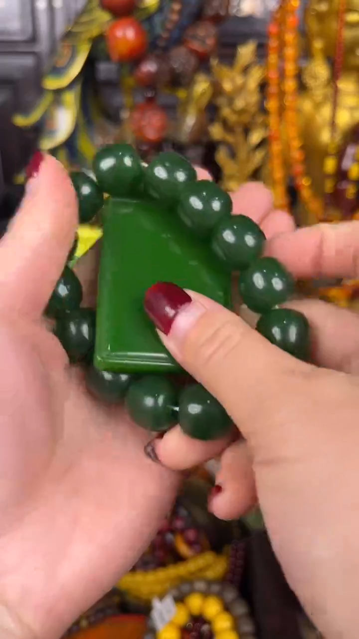 【闪购商品】和田玉（碧玉）挂件未镶嵌吊牌