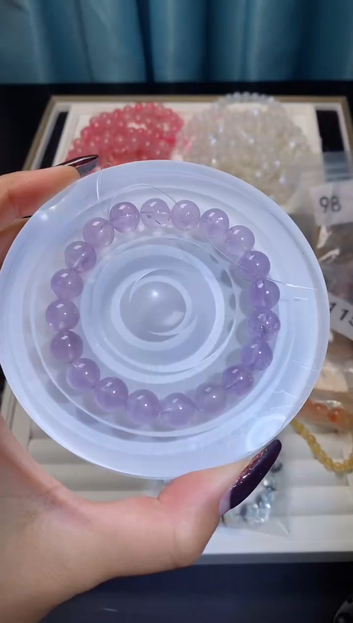 【闪购商品】水晶手串未镶嵌薰衣草紫水晶032