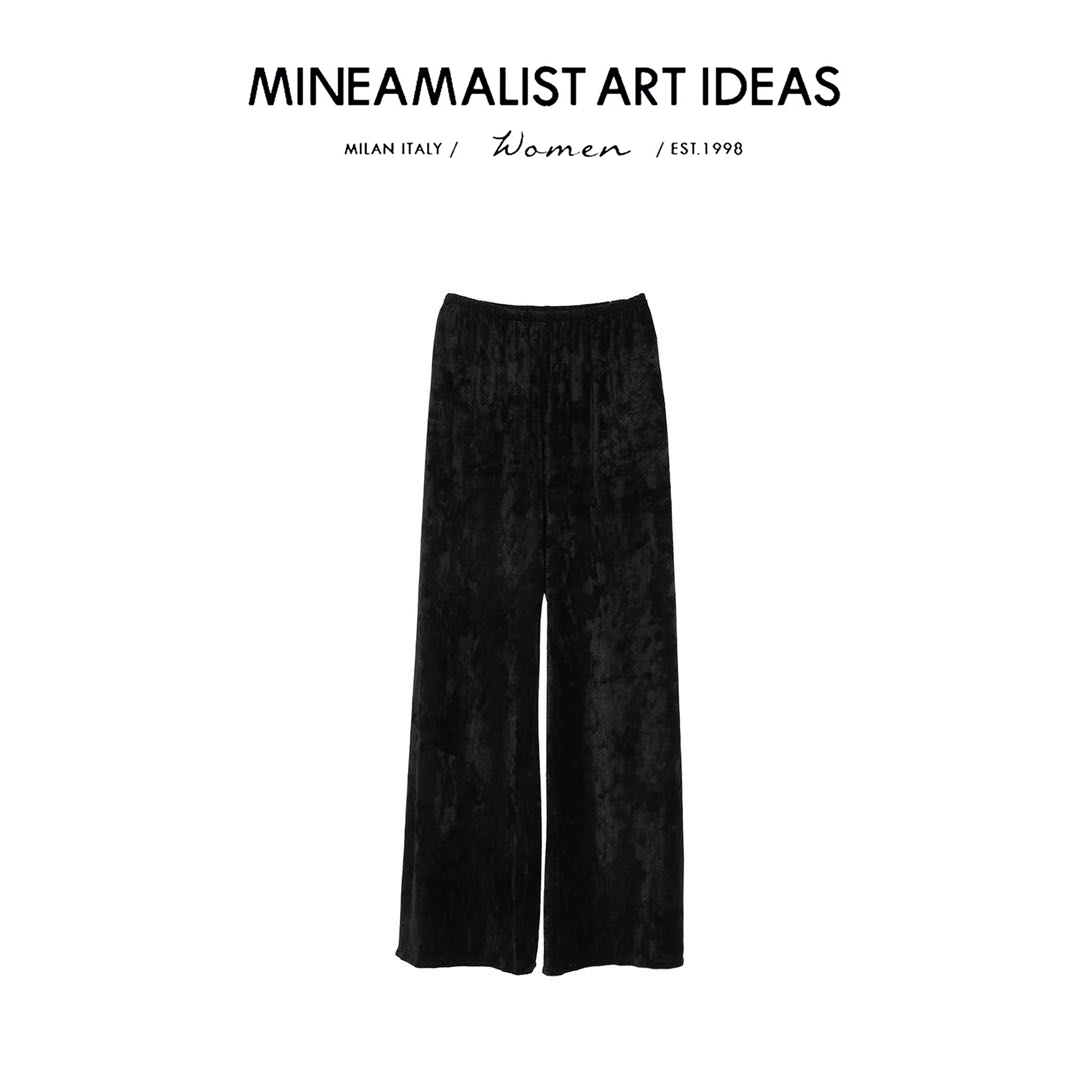 MINEAMALIST ART IDEAS定制人丝Diamond丝绒裤ZY693