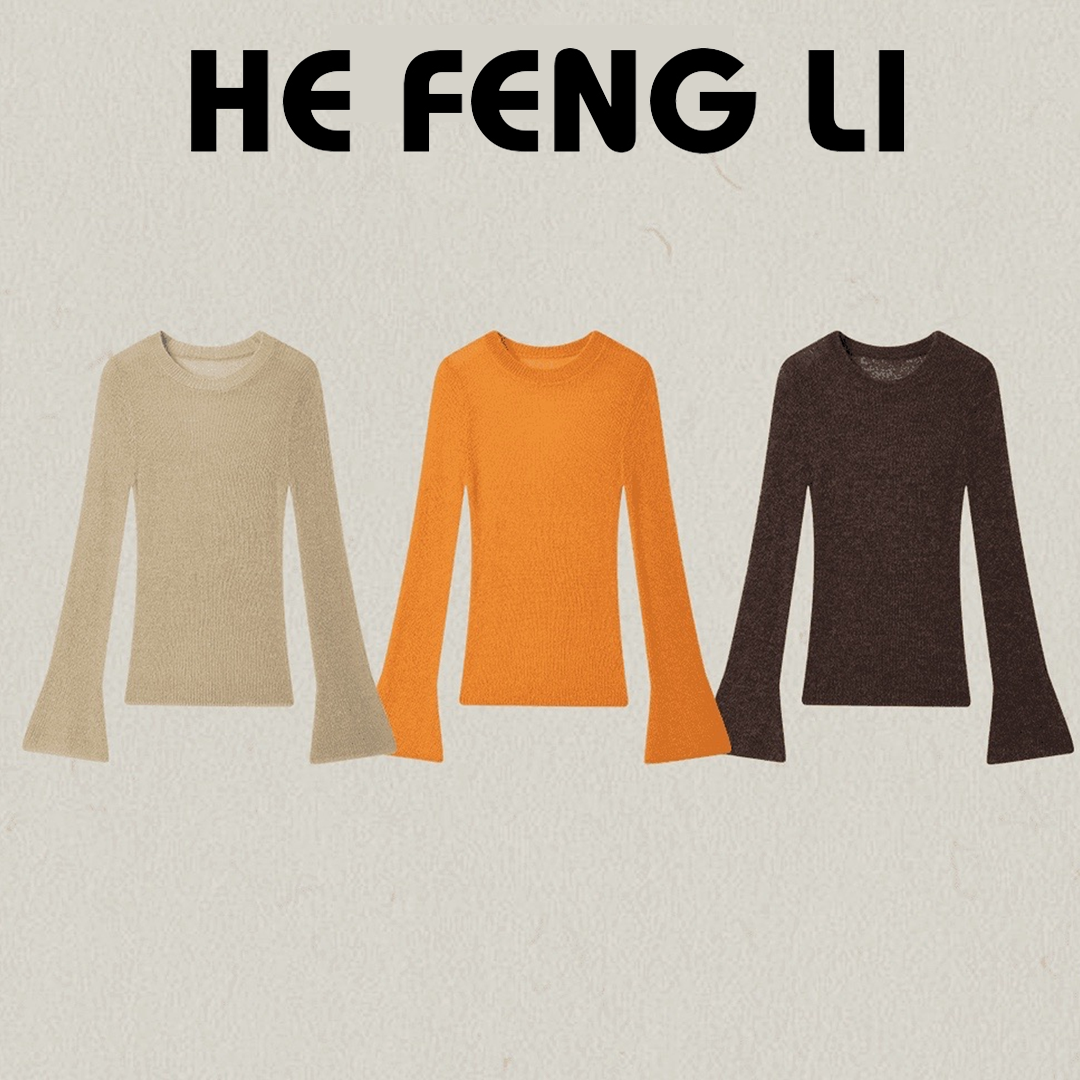 「里物集」混纺纯欲套头针织衫