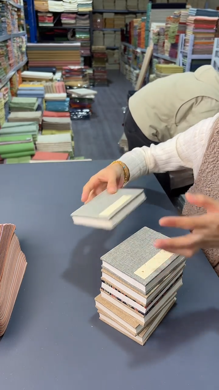 手工浆糊制作精品册页宣纸9×12cm12折24页一本 半生半熟