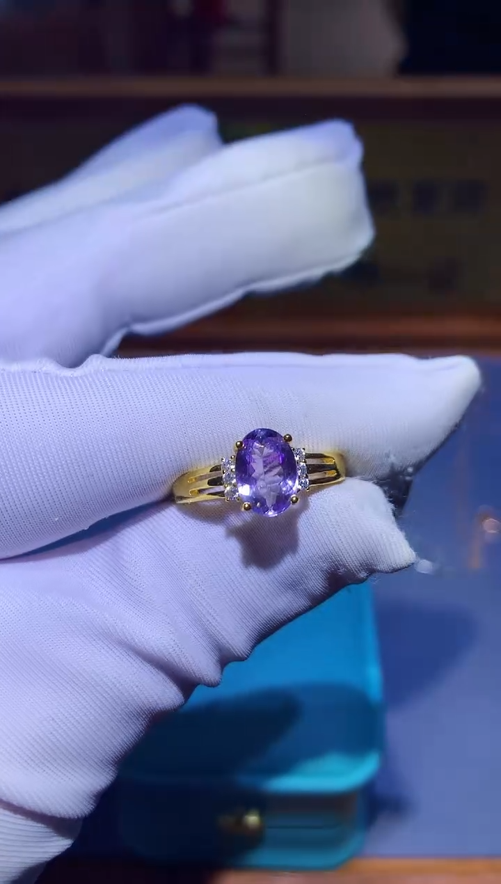 【闪购商品】坦桑石戒指银S925镶嵌........