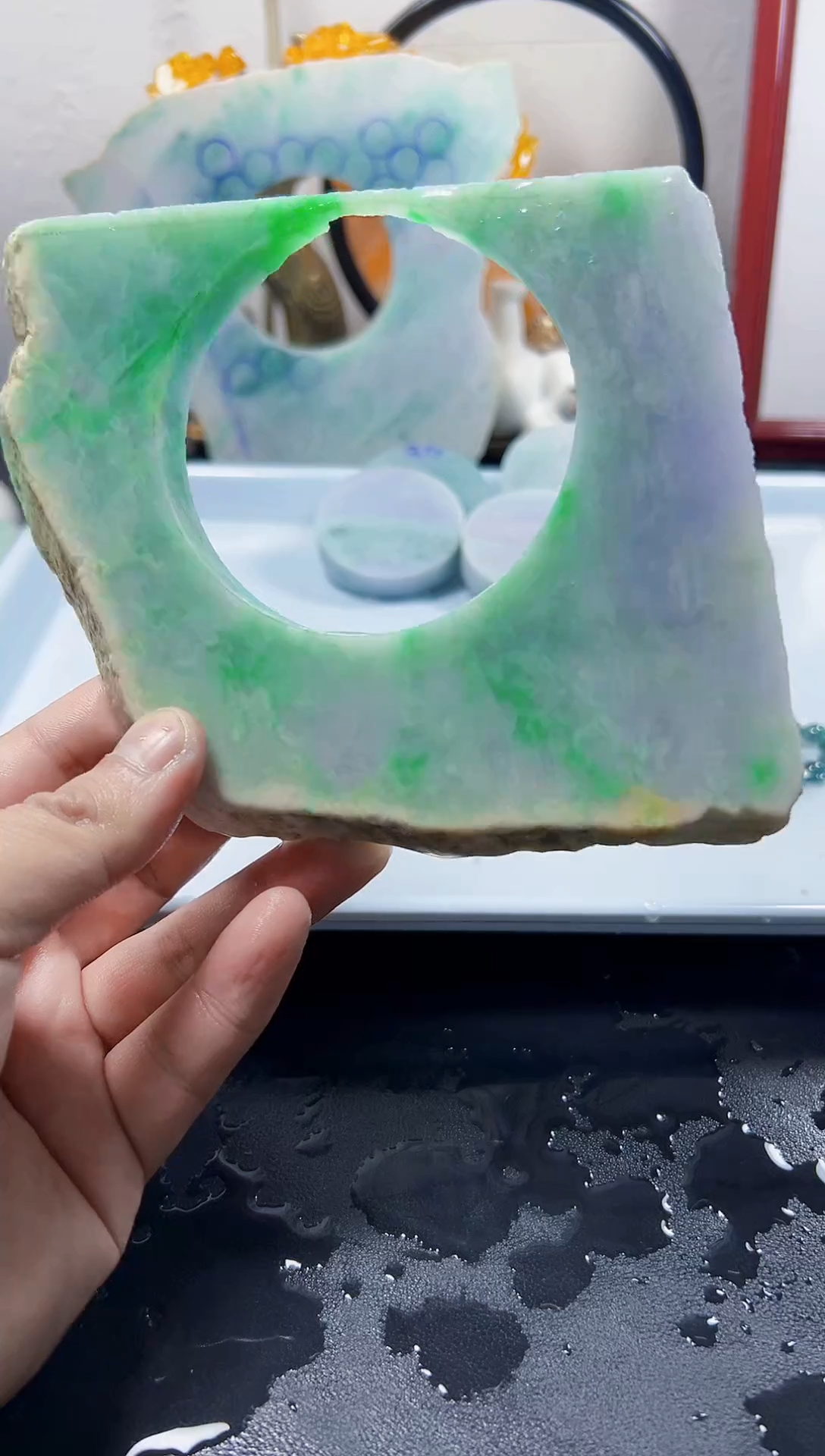 颈饰未镶嵌翡翠天然缅甸A货翡翠