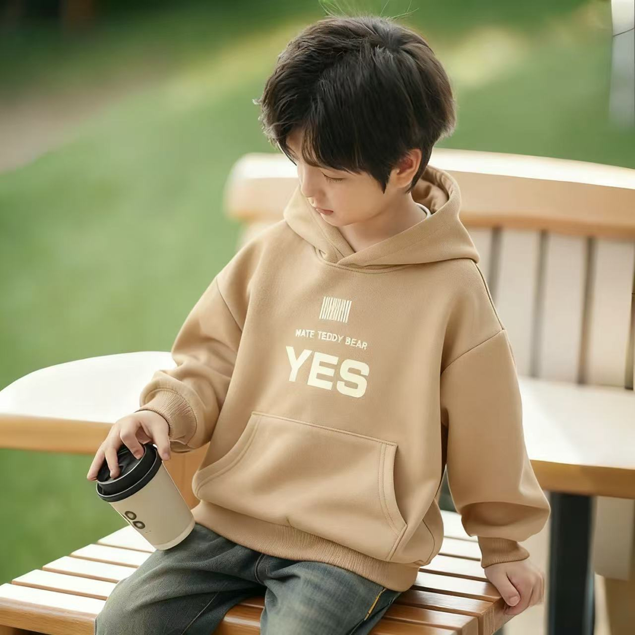 B6-831果儿童秋冬加绒卫衣(X264)