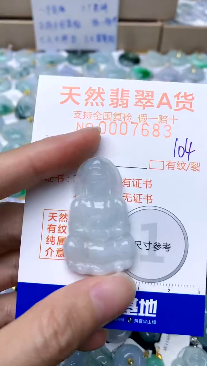 【闪购商品】翡翠颈饰未镶嵌104天然A货翡翠