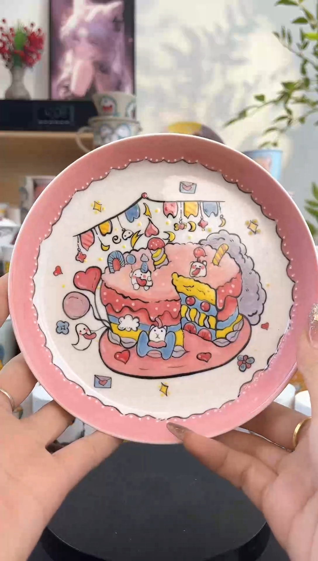 【闪购商品】摆件手工手绘陶瓷小杯杯