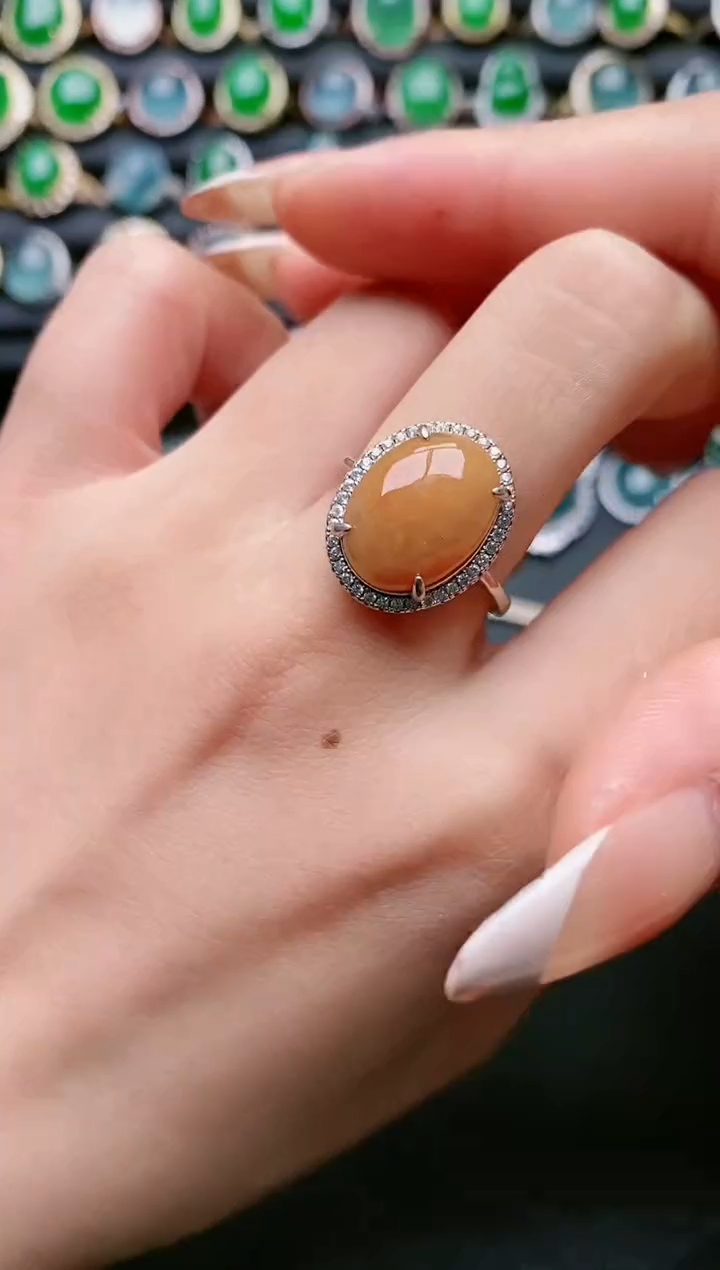 【闪购商品】翡翠戒指银S925镶嵌11111111