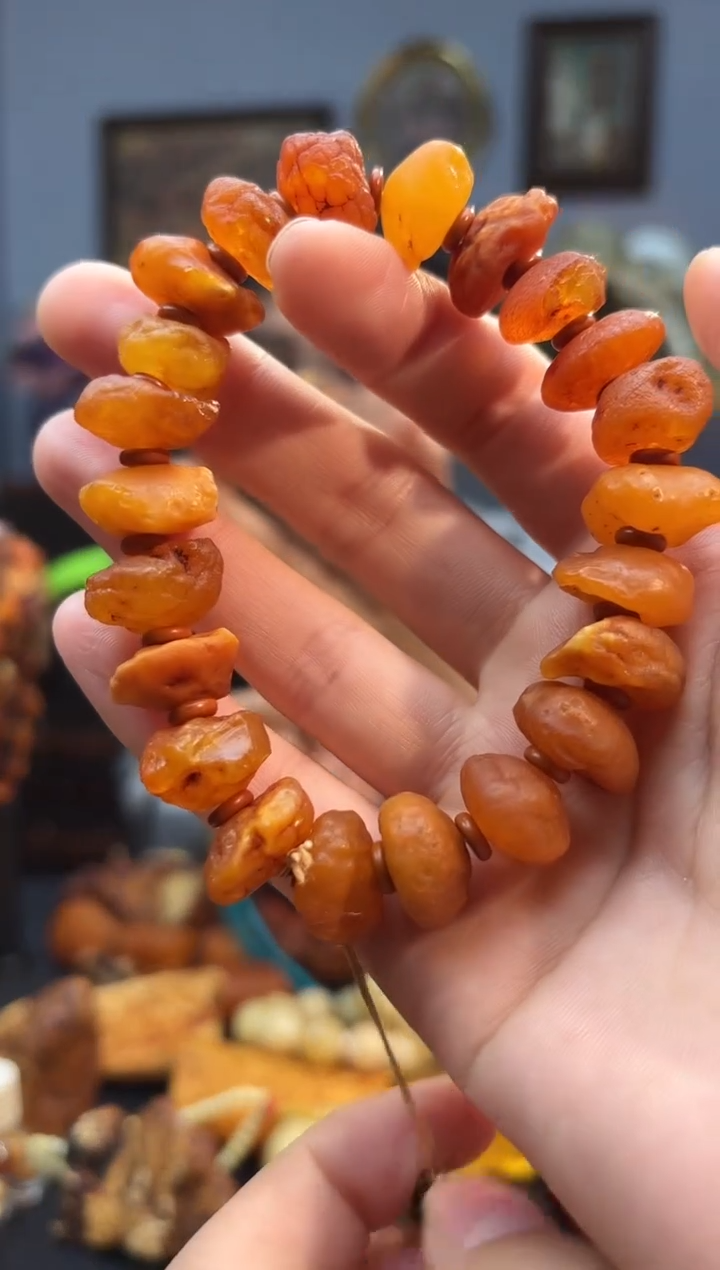 手串琥珀未镶嵌手串