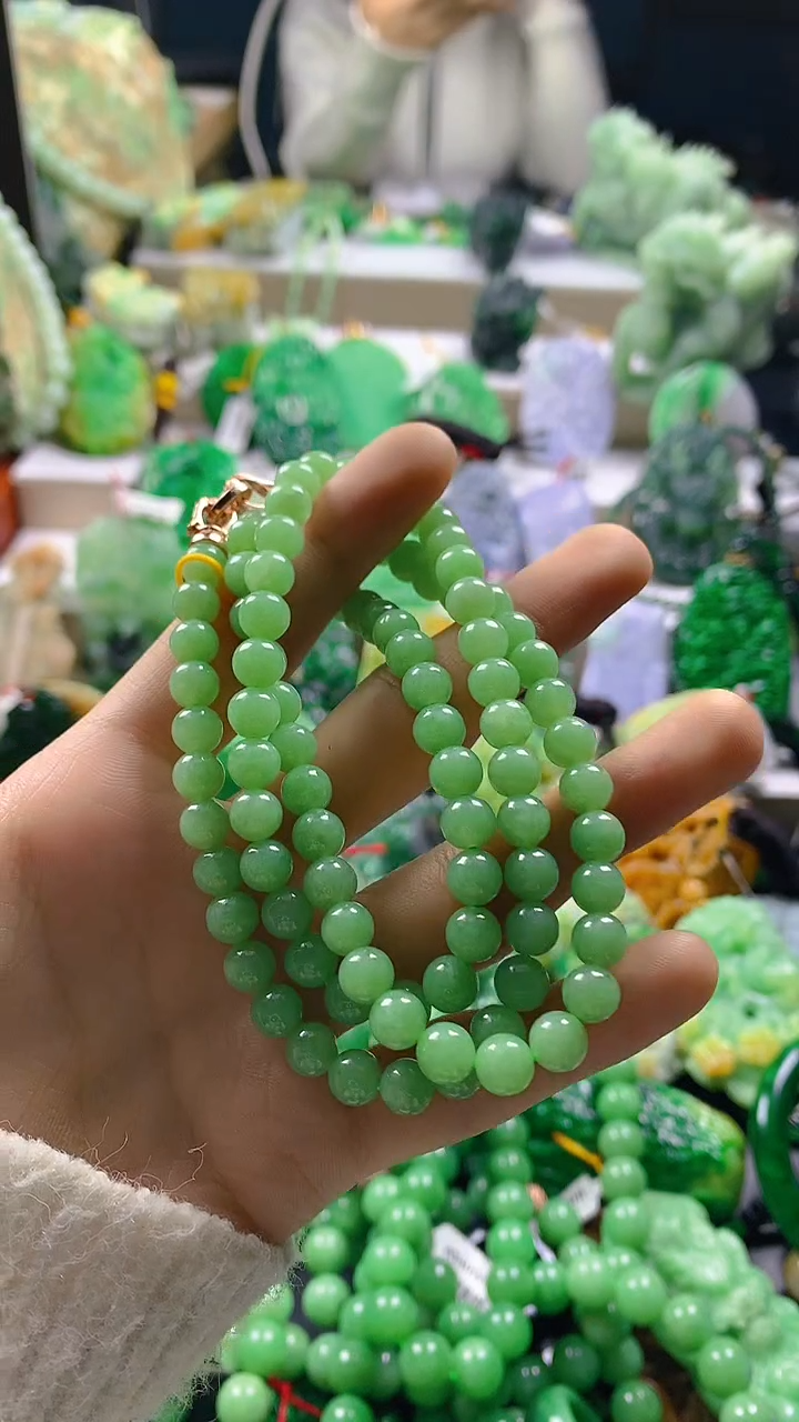 颈饰未镶嵌翡翠爱**雨天然缅甸a货翡翠