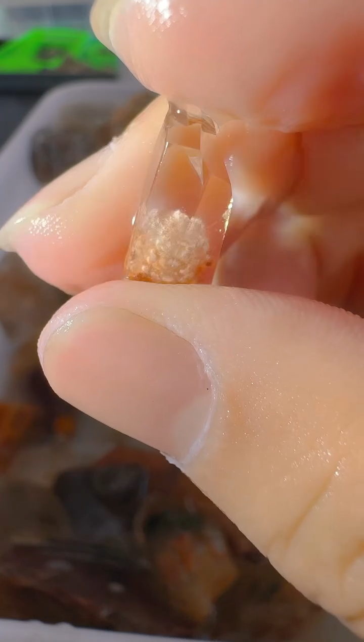 未镶嵌珠宝半成品水晶牙**压牙牙，水晶