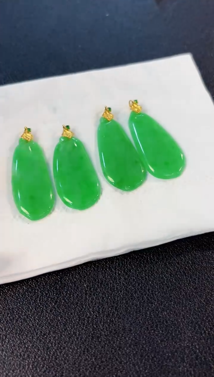 【闪购商品】翡翠颈饰18K金镶嵌缅料A货/多样性发货/一件