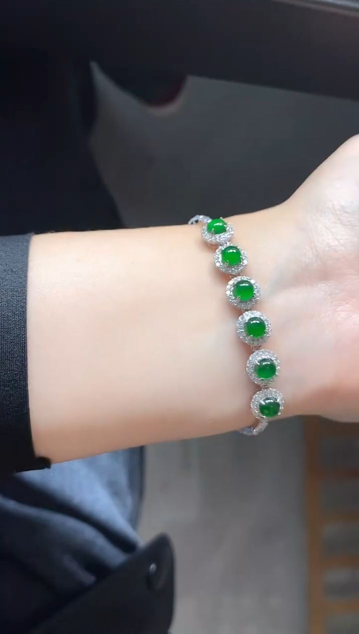 银S925镶嵌戒指翡翠51511-