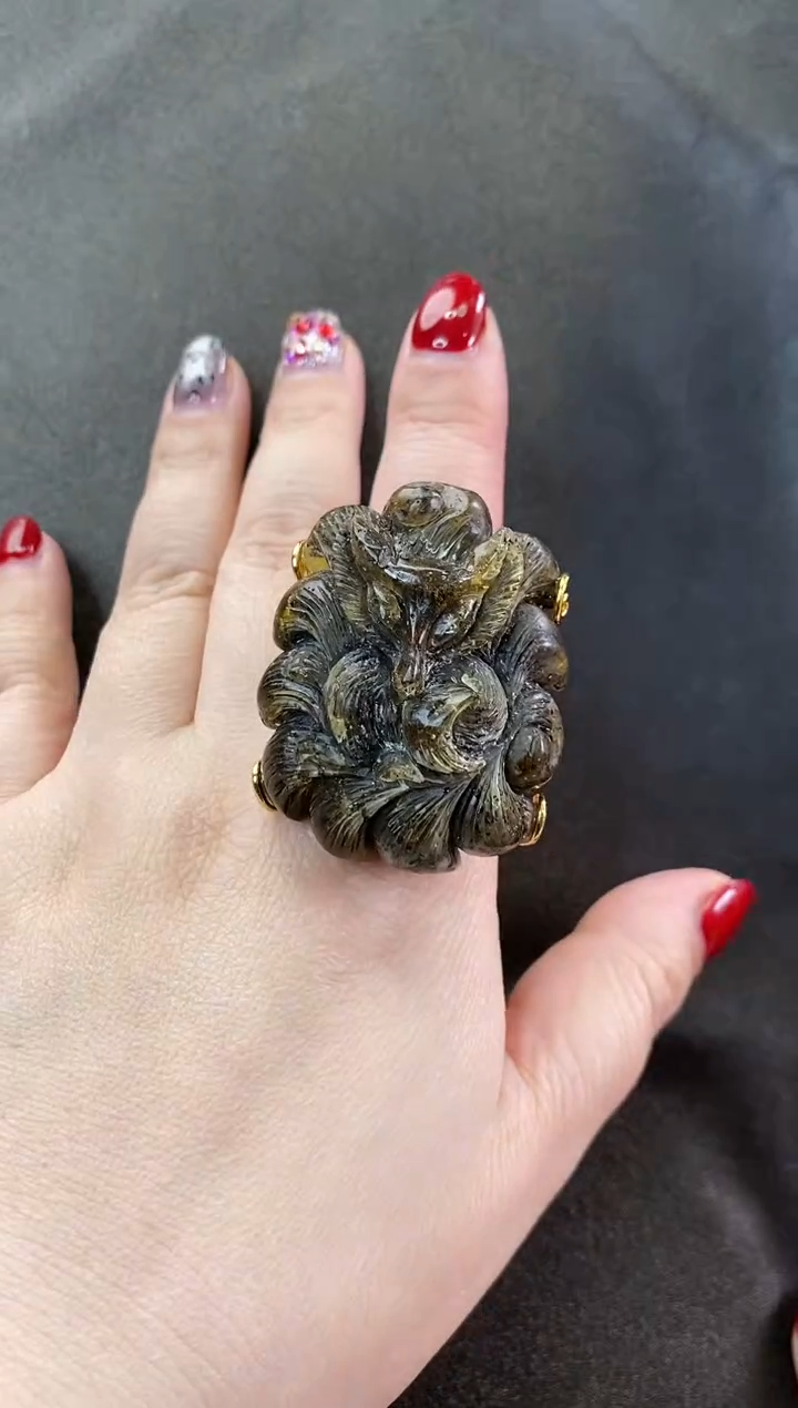 【闪购商品】琥珀戒指未镶嵌戒指