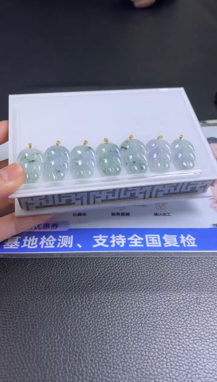 【闪购商品】翡翠颈饰18K金镶嵌V64/多样性发一件/配绳子