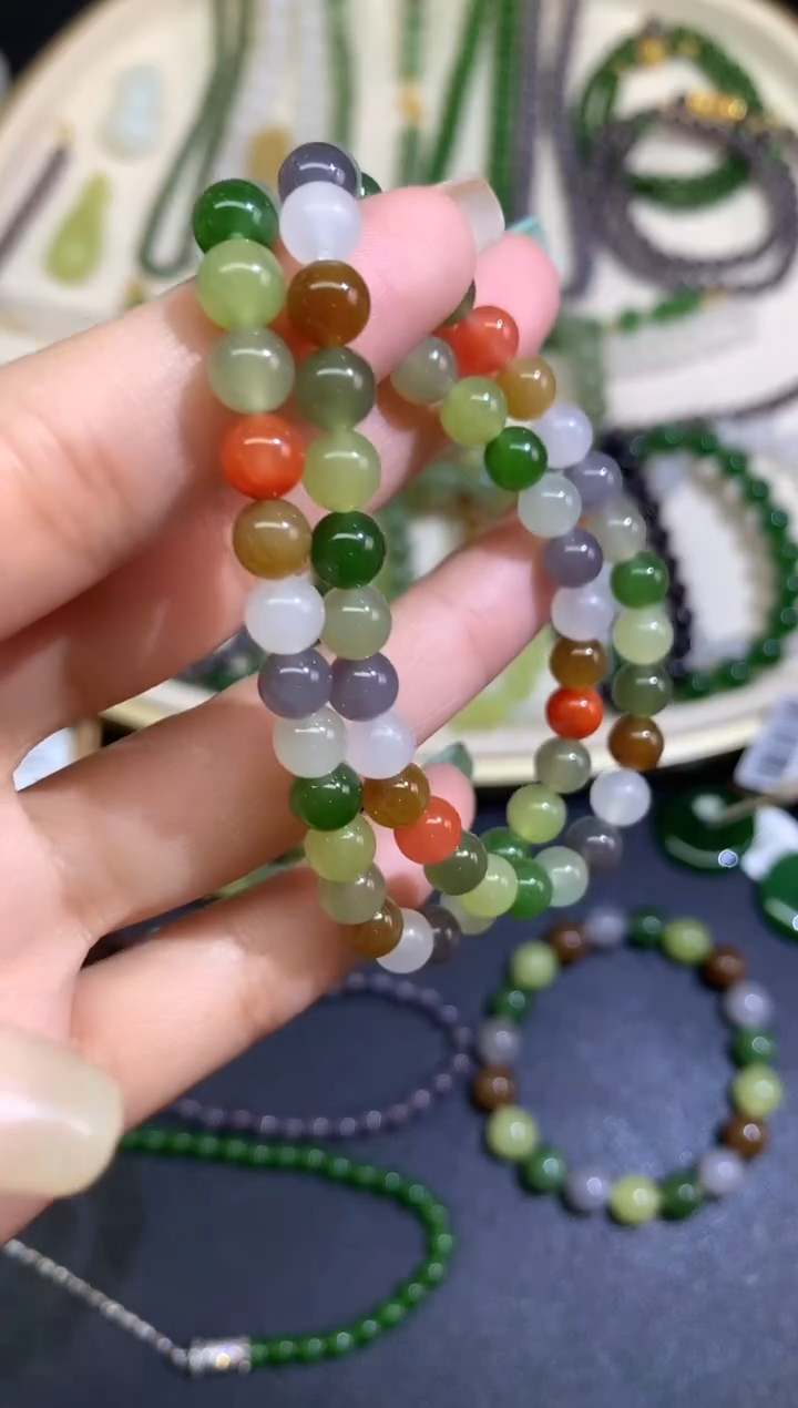 未镶嵌手串和田玉手串多样性发其一A39|280