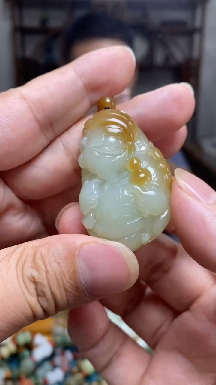 和田玉未镶嵌颈饰114