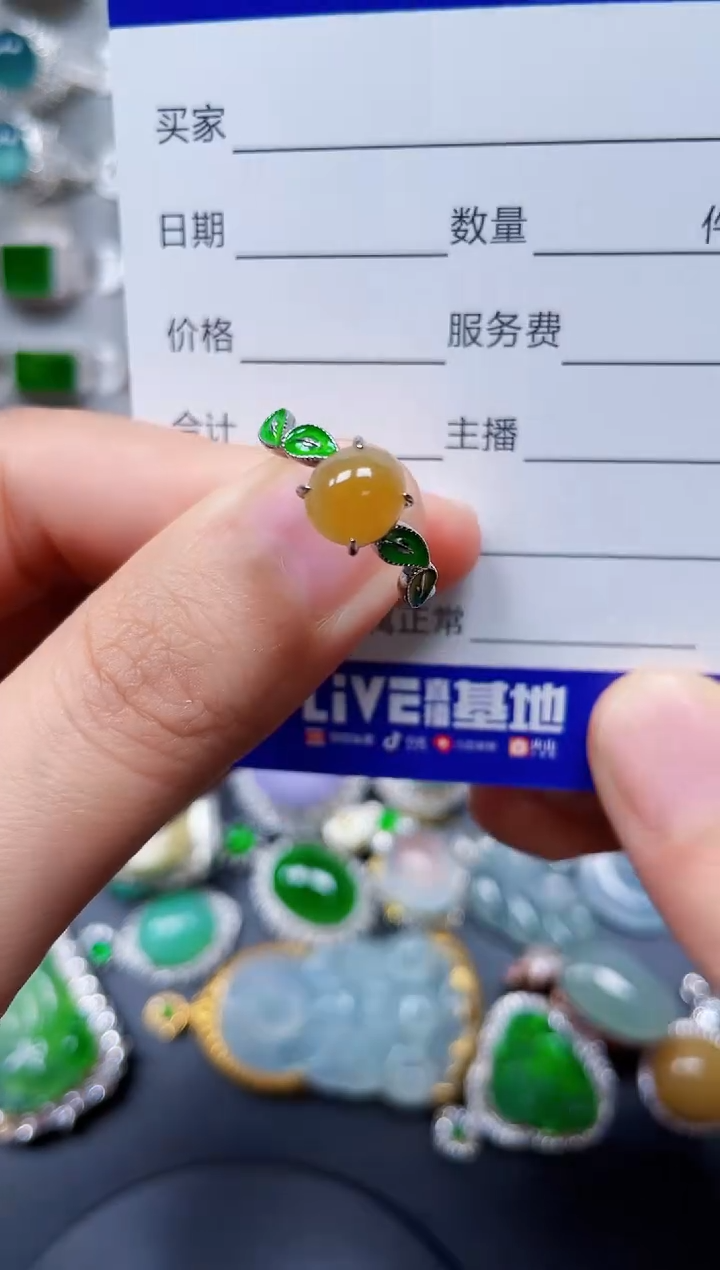 【闪购商品】翡翠戒指银S925镶嵌0054