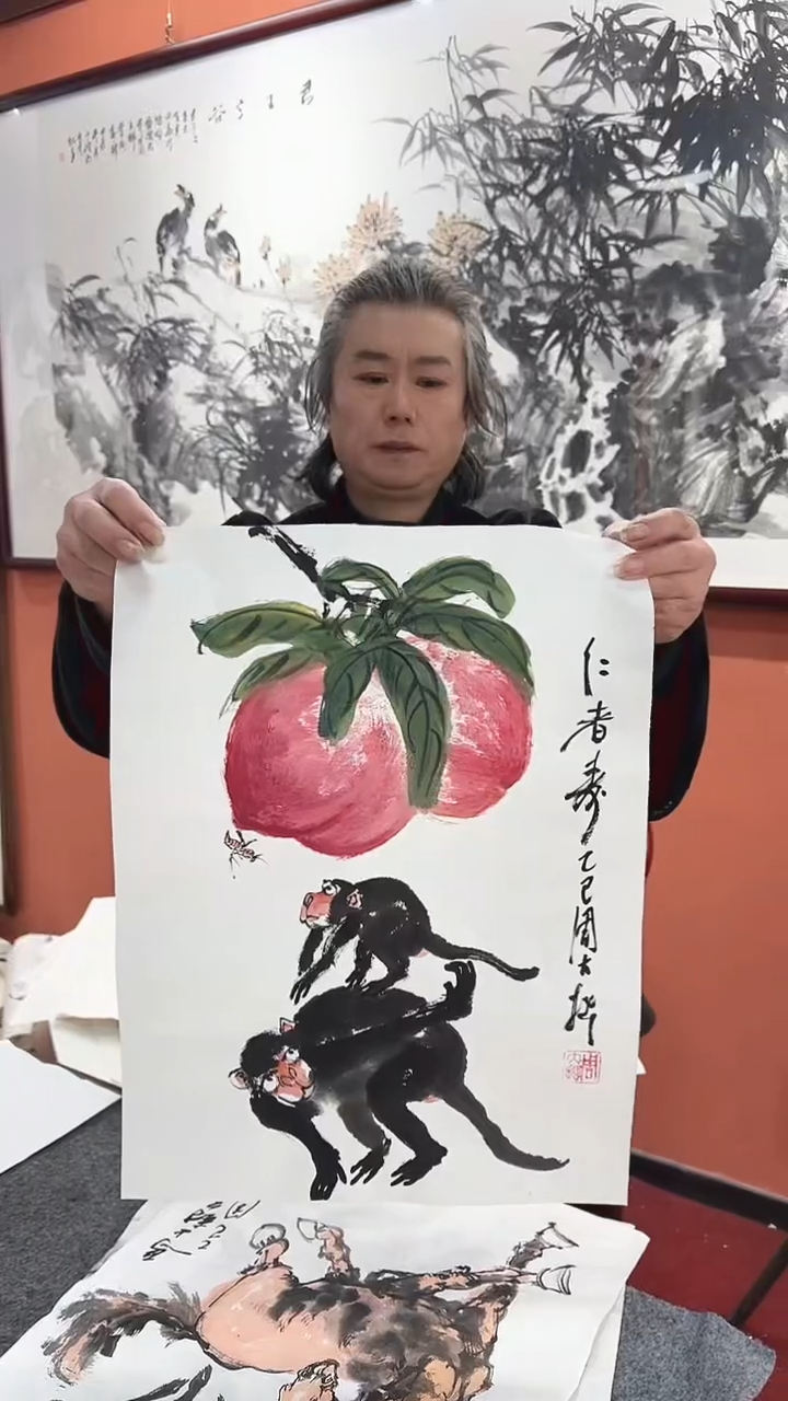 国画周大拙/国画/花鸟