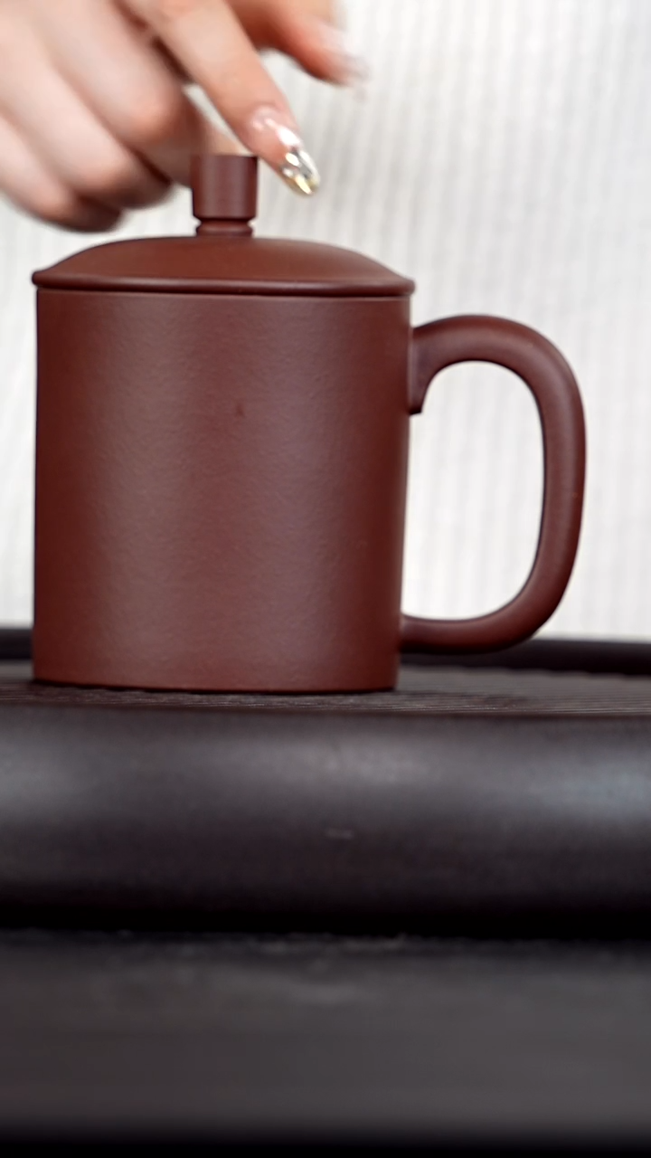 【闪购商品】紫砂茶杯低槽清直筒