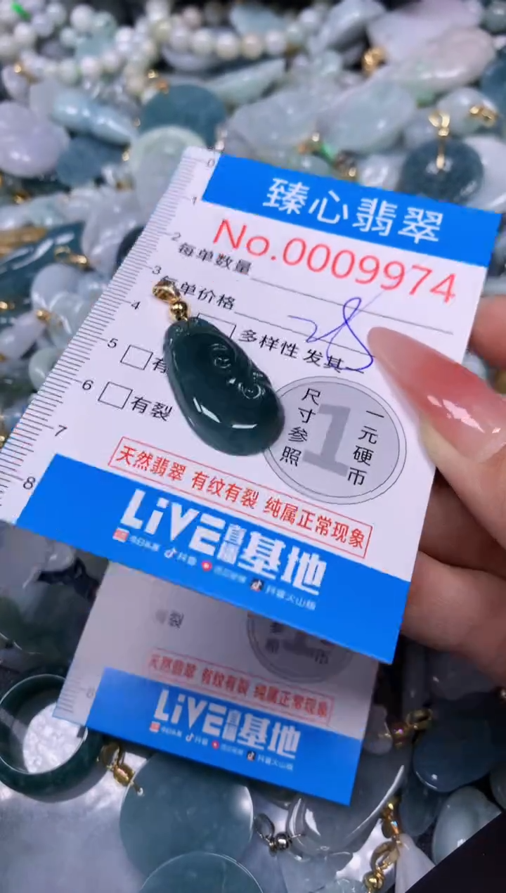 【闪购商品】翡翠颈饰未镶嵌含绳0009974