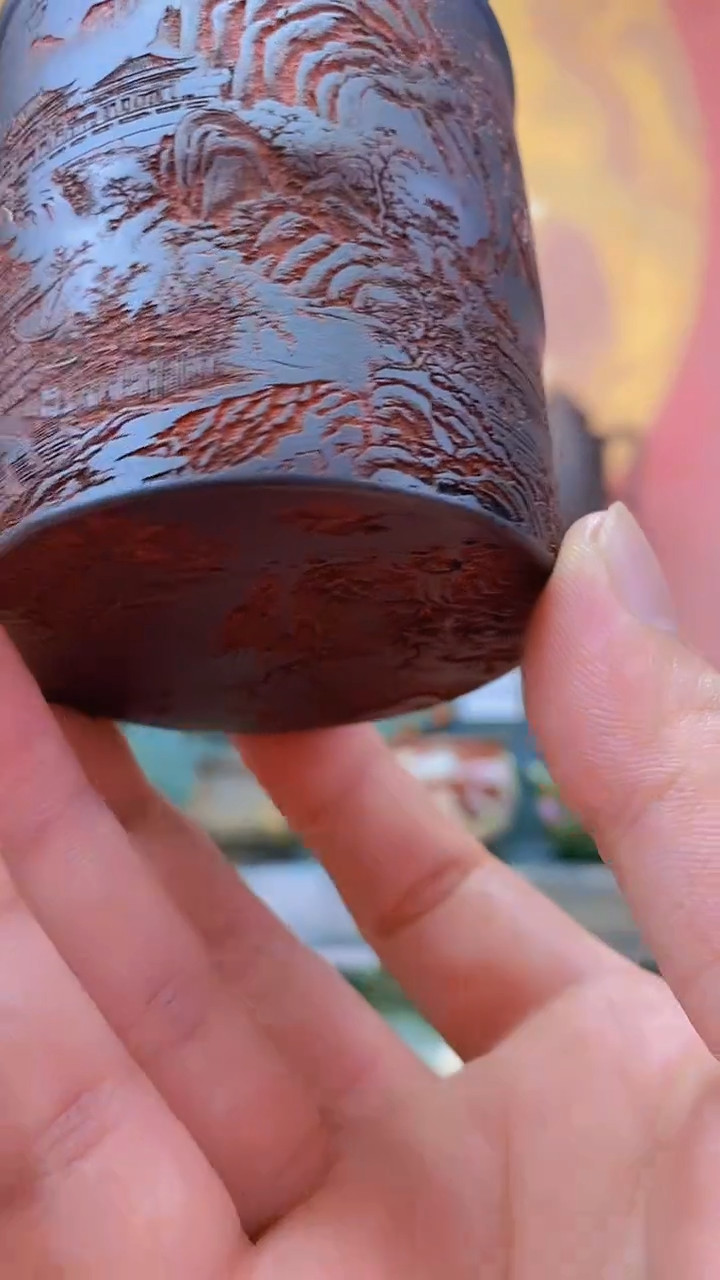 茶杯紫砂宜兴原矿紫砂