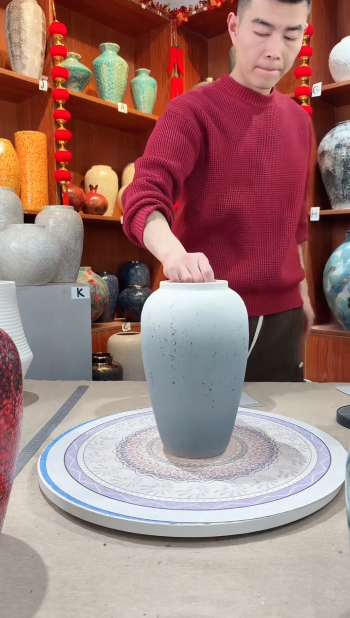 【闪购商品】瓶陶瓷花瓶 无花 贝加尔兰中号