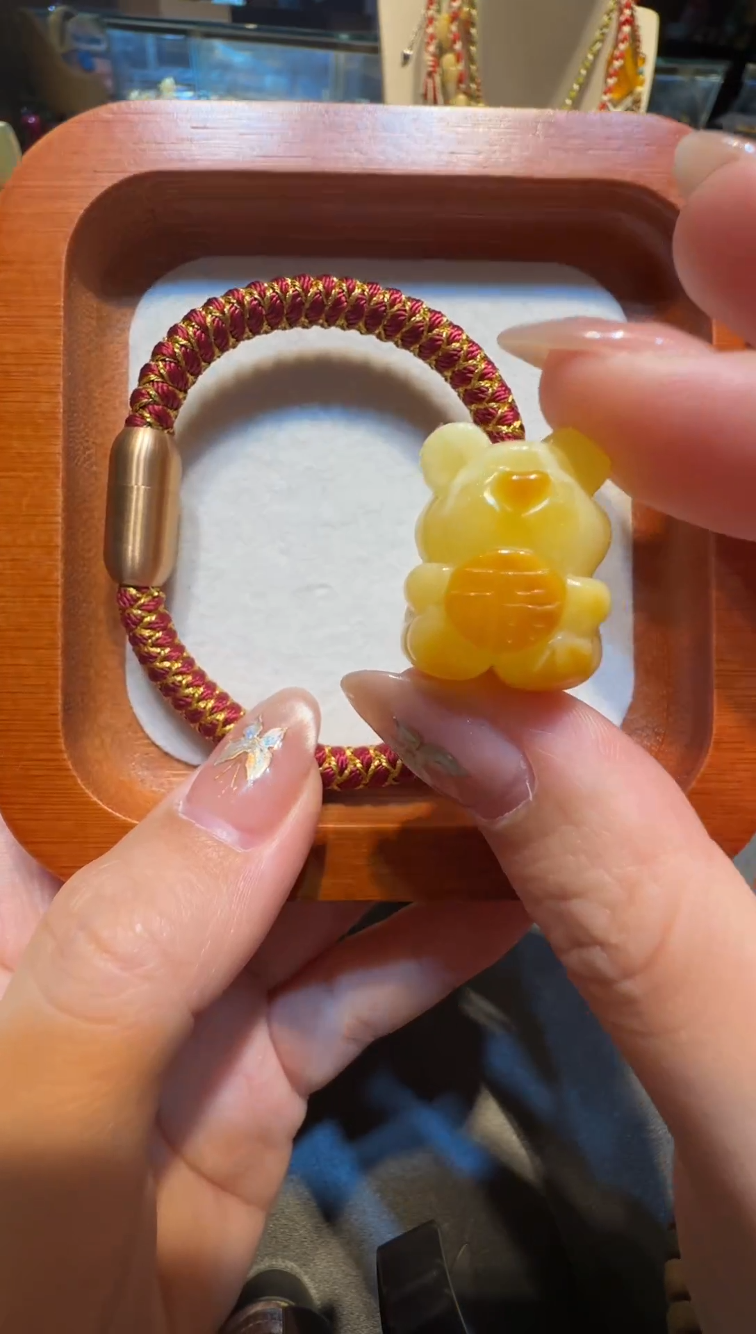 【闪购商品】琥珀珠宝奇石未镶嵌小熊