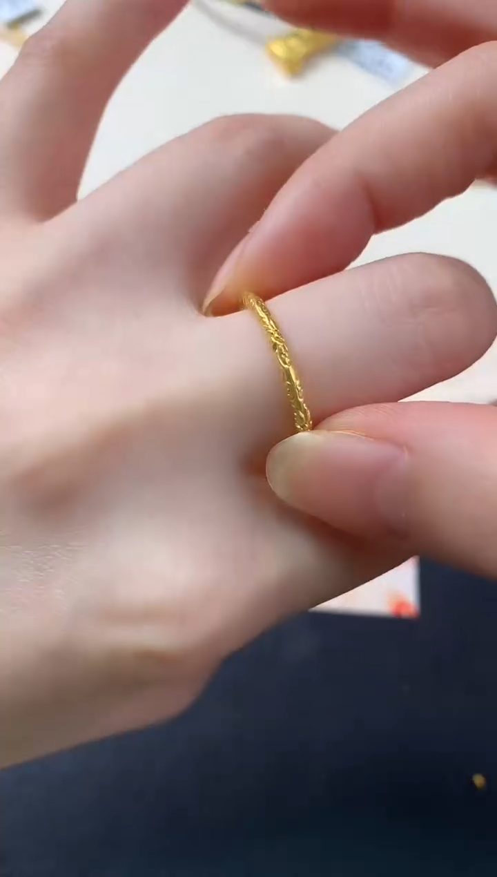 定制足金戒指/指环D274|615