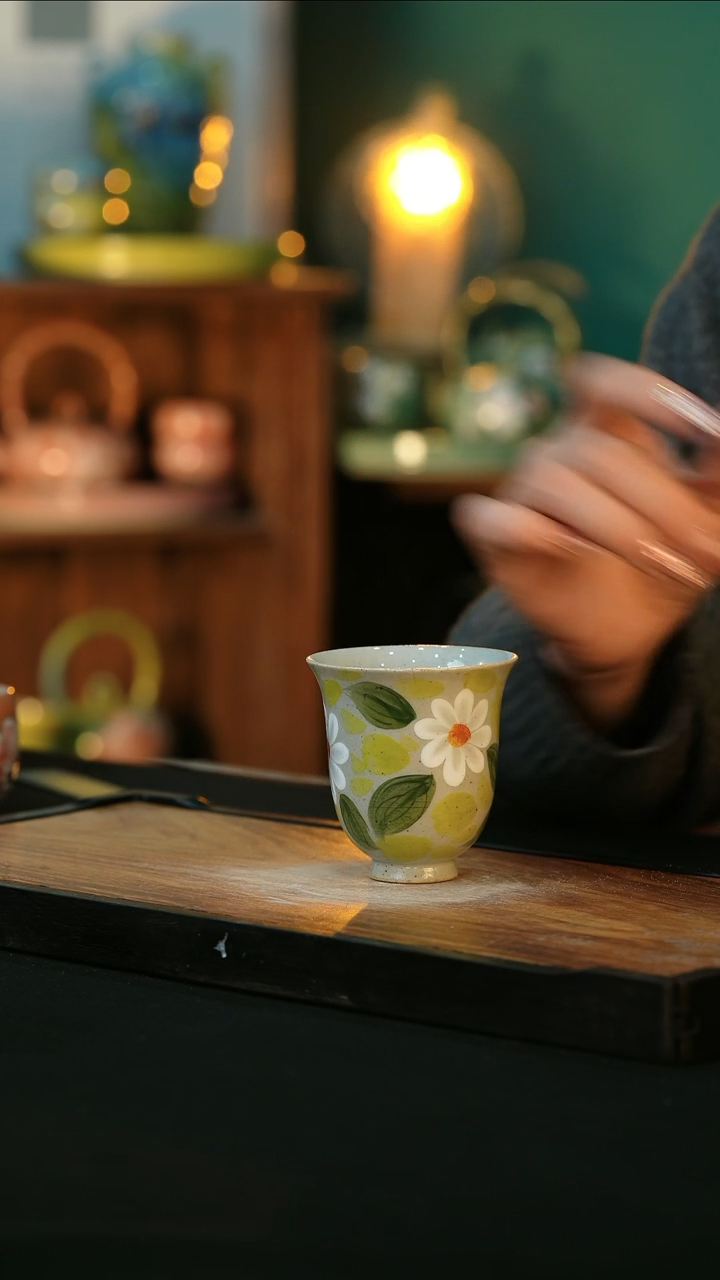 【闪购商品】杯手绘心瓷陶瓷浮力