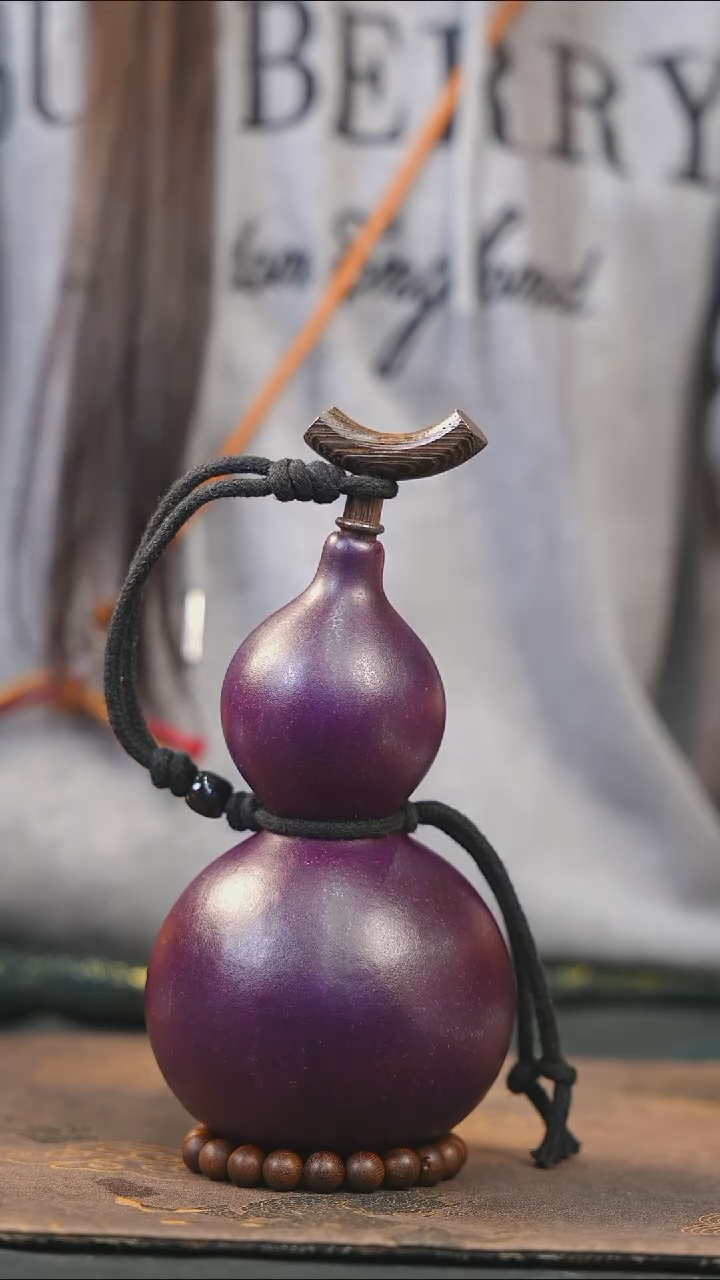 【闪购商品】XJ240大漆酒葫芦不包手串及旋转底座