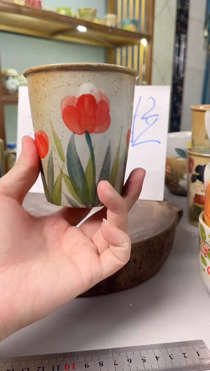 【闪购商品】瓷片手绘高温釉下彩陶瓷