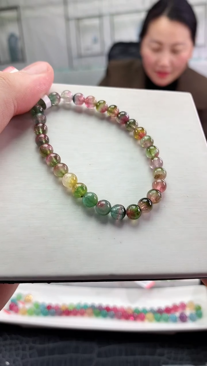 【闪购商品】碧玺手串未镶嵌多样性发一条