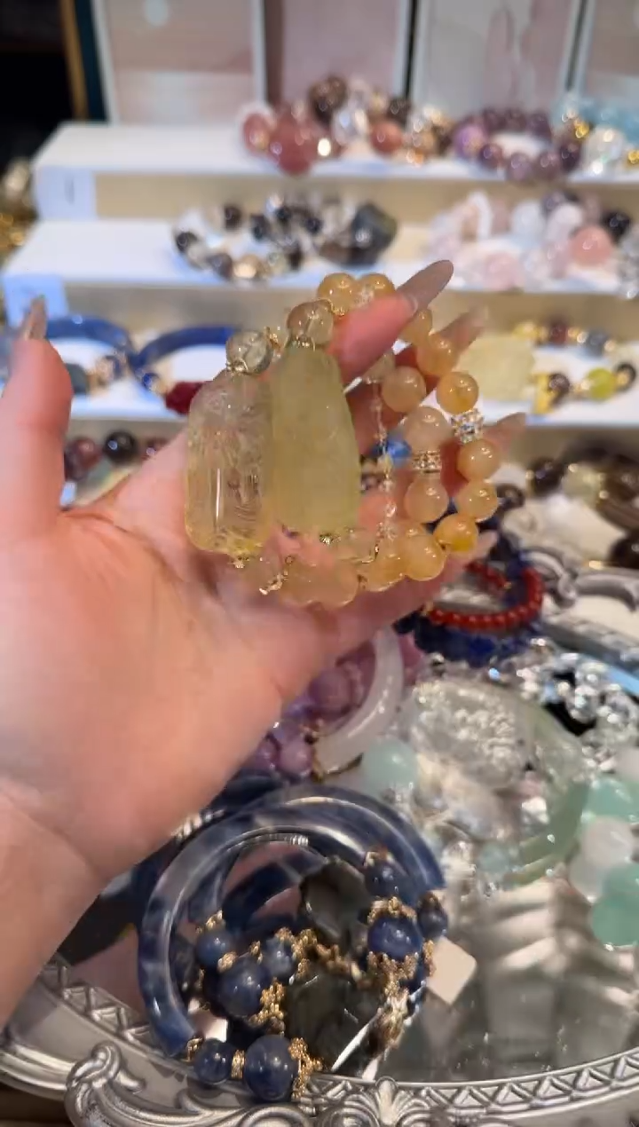 未镶嵌手串水晶多样性发一