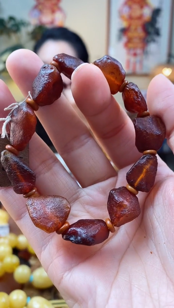 【闪购商品】琥珀手串未镶嵌手串