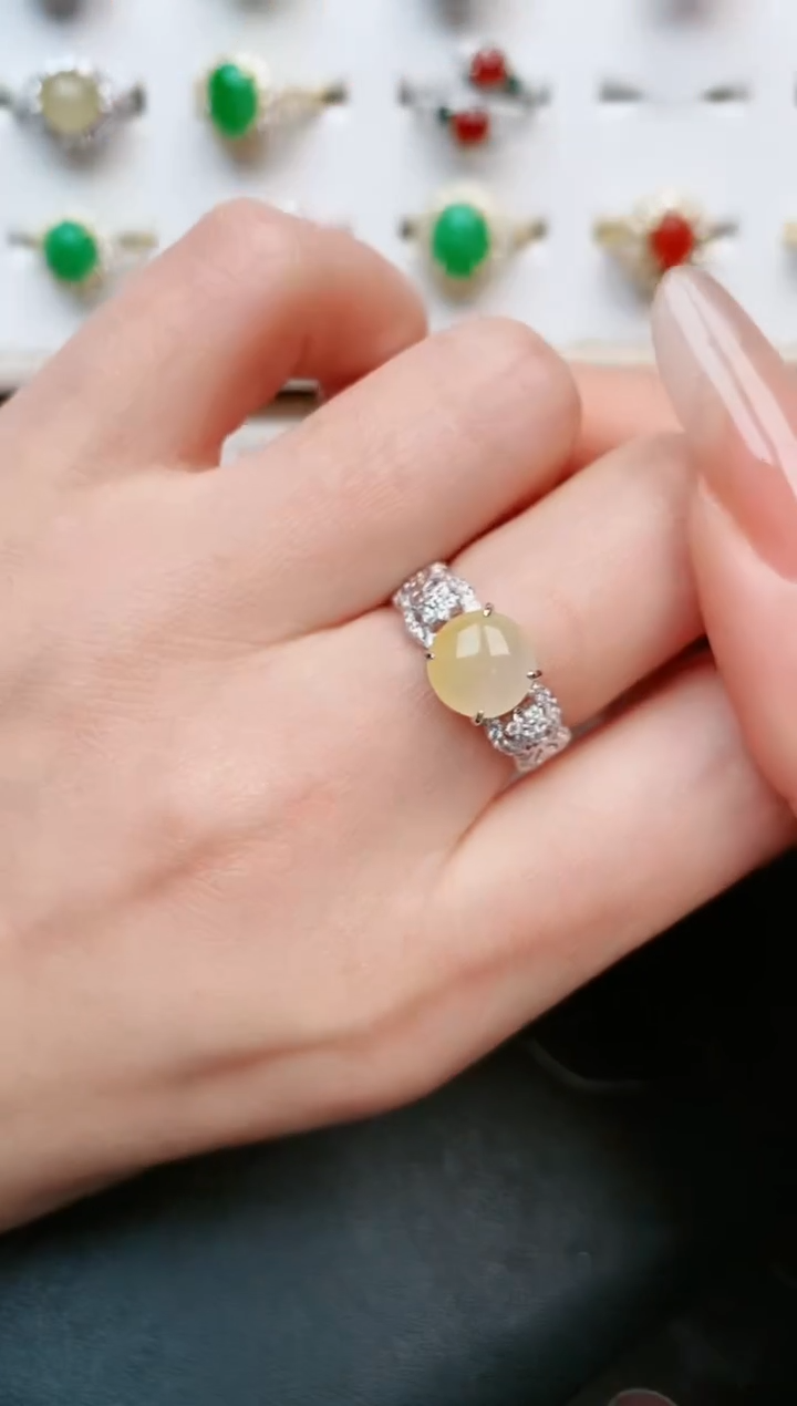 【闪购商品】翡翠戒指银S925镶嵌.....