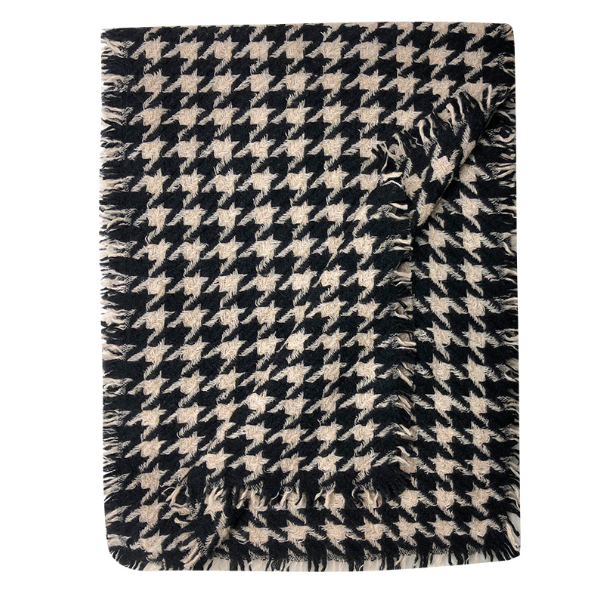 钱塘故事，山羊绒-蓬松拆须飞鸟，色织工艺！40*190cm！蓬松柔软！