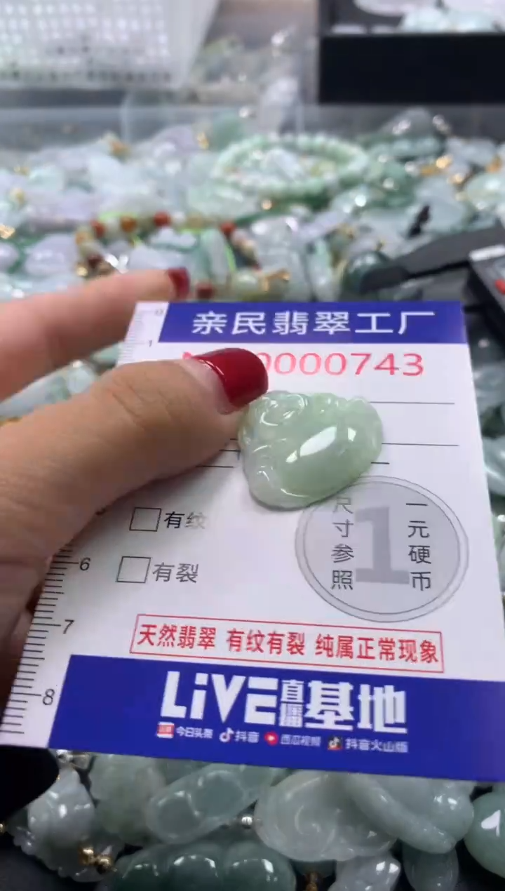 吊坠(不含链)未镶嵌翡翠743