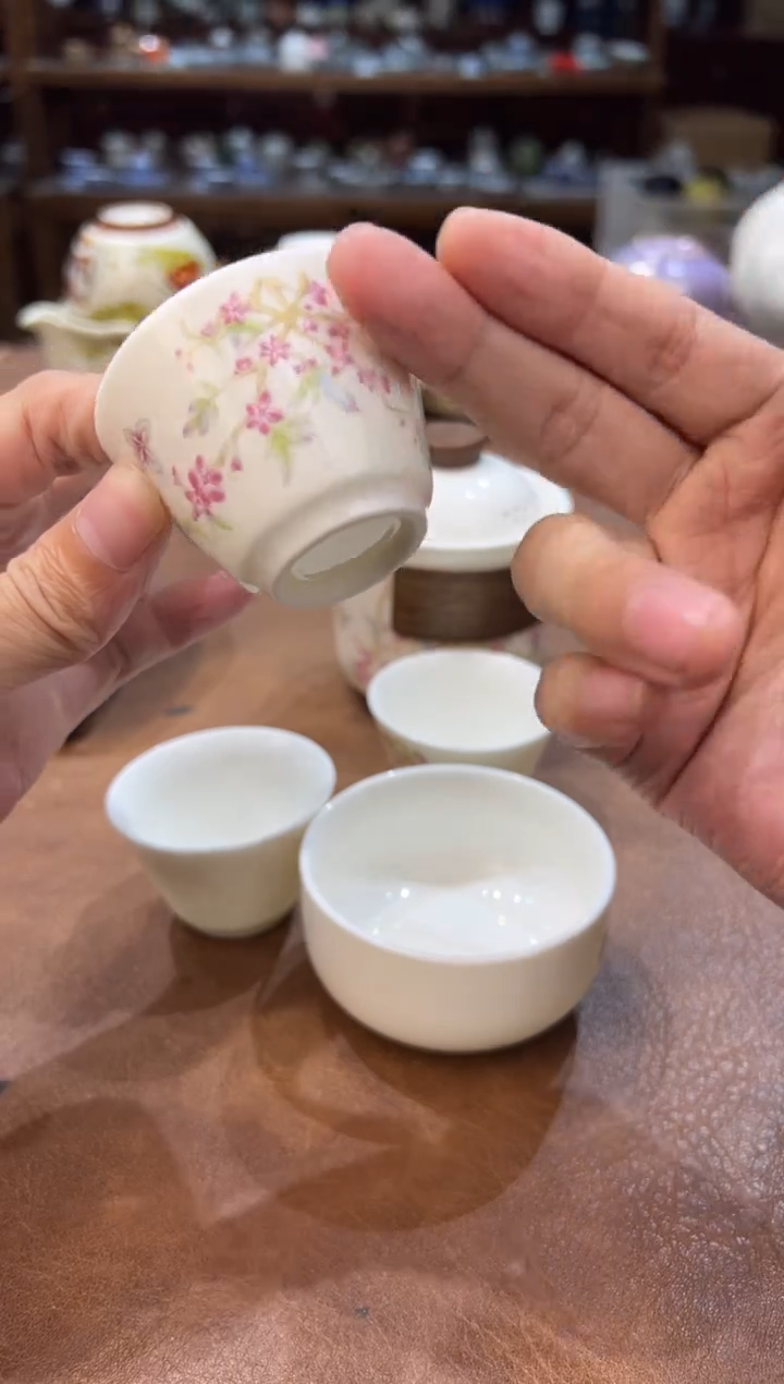 真的很便宜会开片的旅行茶具