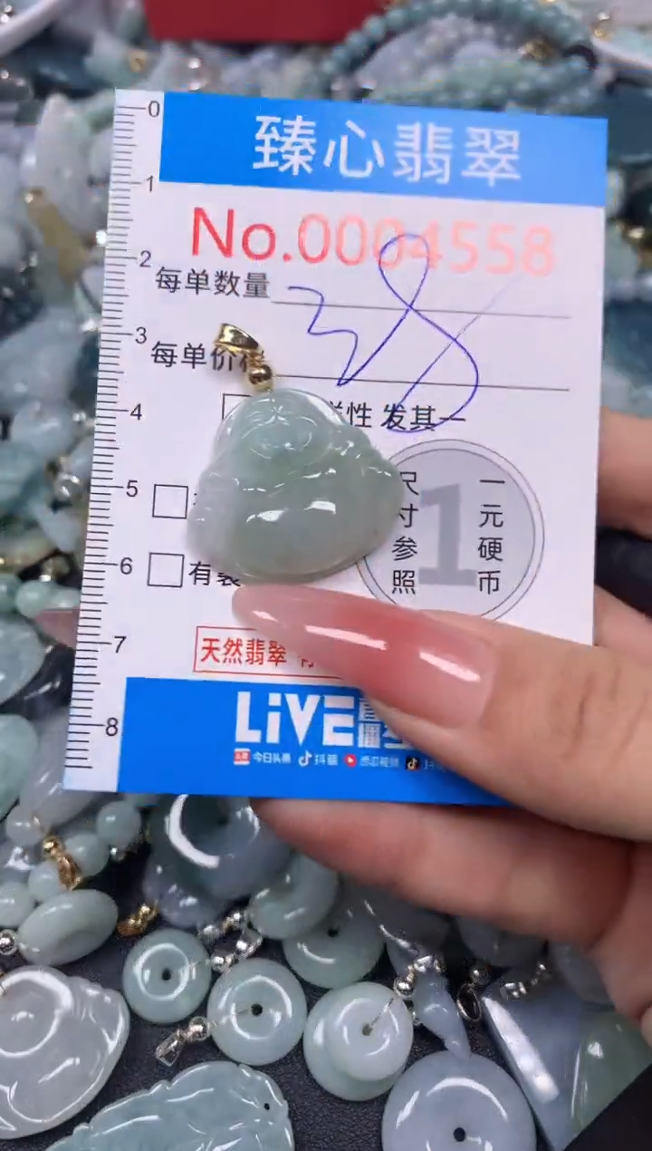 【闪购商品】翡翠颈饰未镶嵌含绳0004558